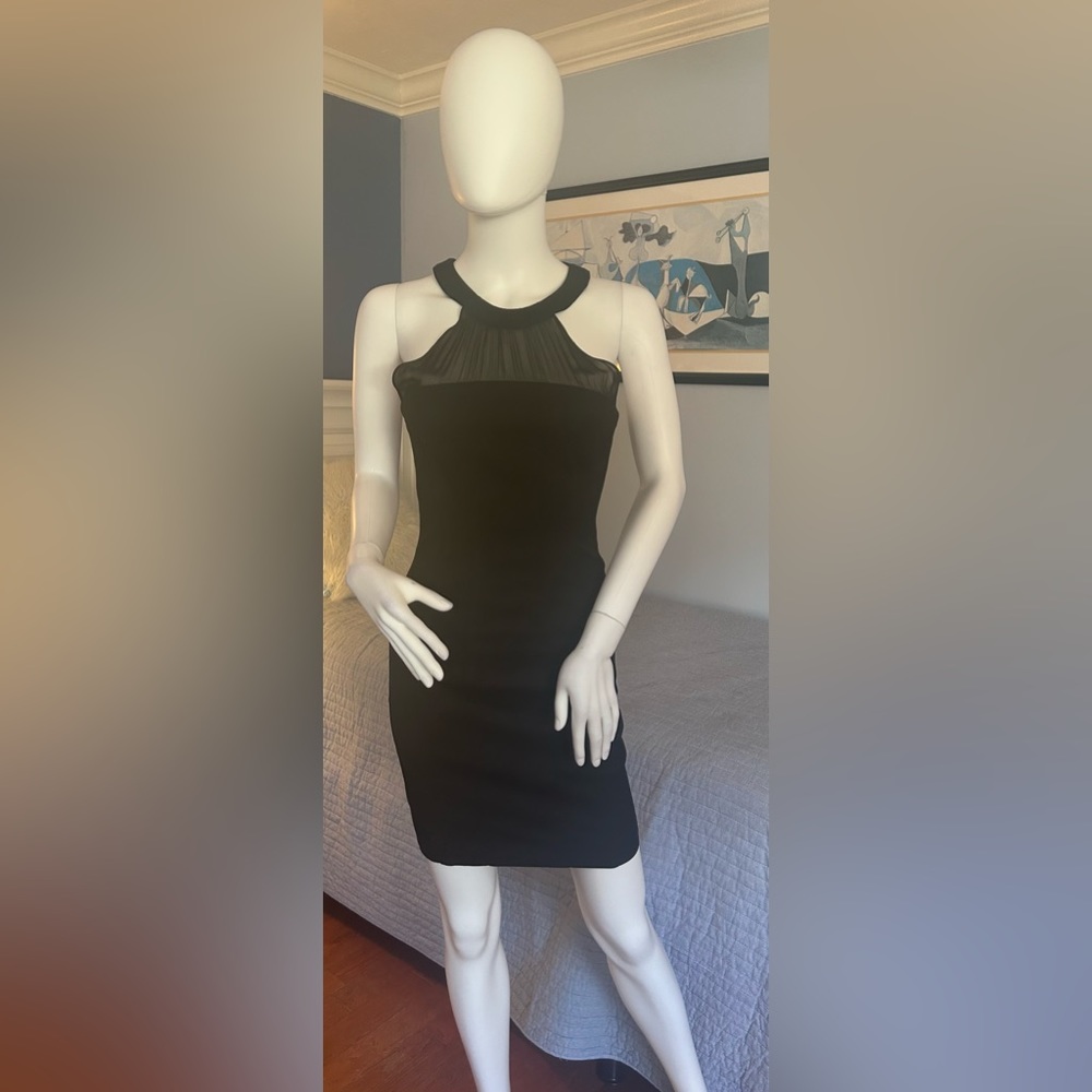 Bebe black bodycon dress